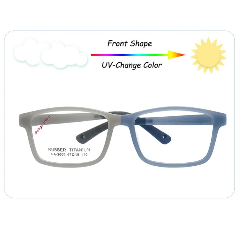 

Hot popular soft frame rubber glasses for kids color change optical eyeglasses, Multi color