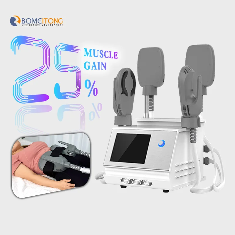 

new upgraded body slimming fat removal air cooled ems portable hi-emt sculpting electromagnetic 4 handles hiemt muscle machine
