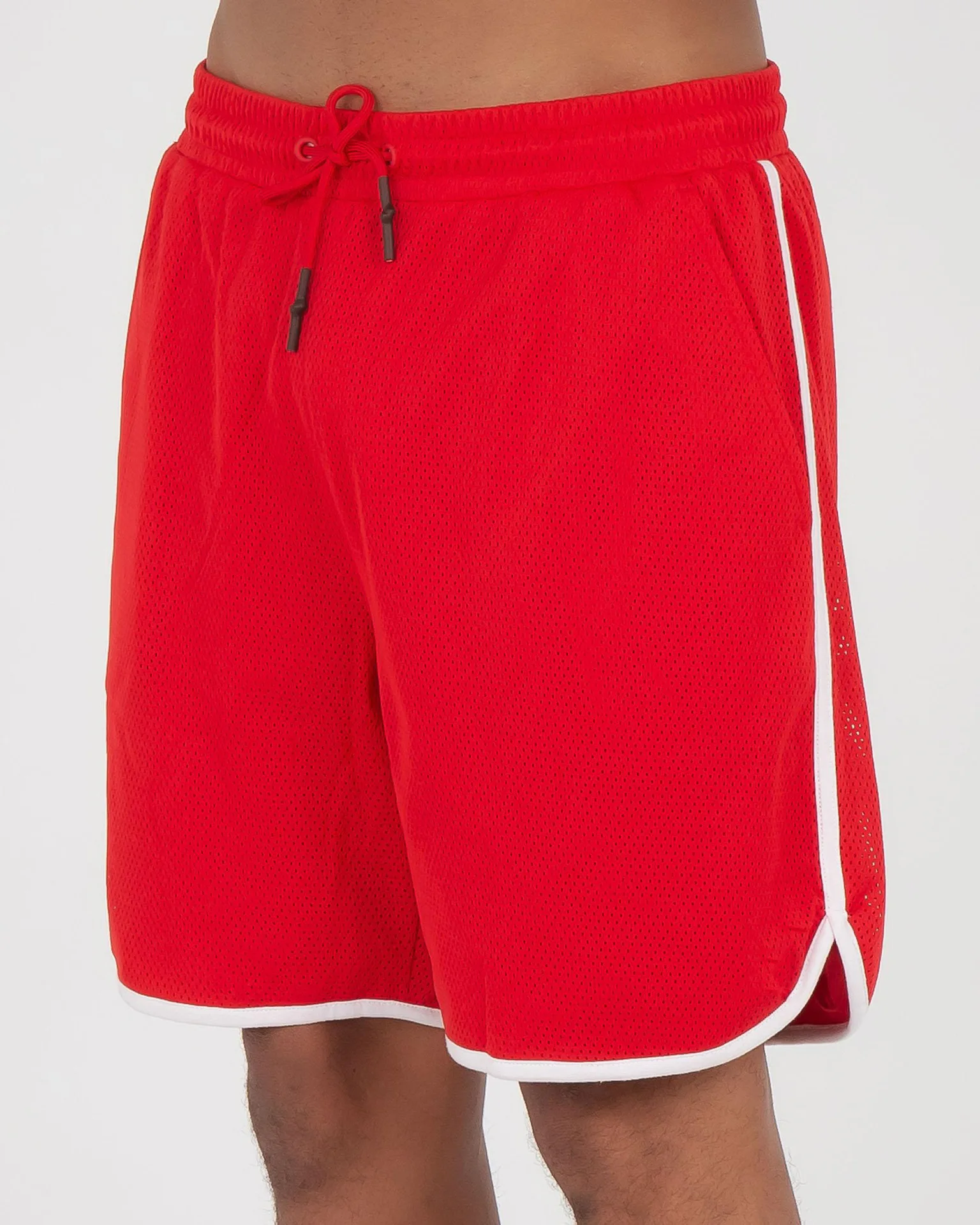 

Hot Selling Side Stripe Knee Length Drawstring Gym Men's Shorts with Pockets, In available