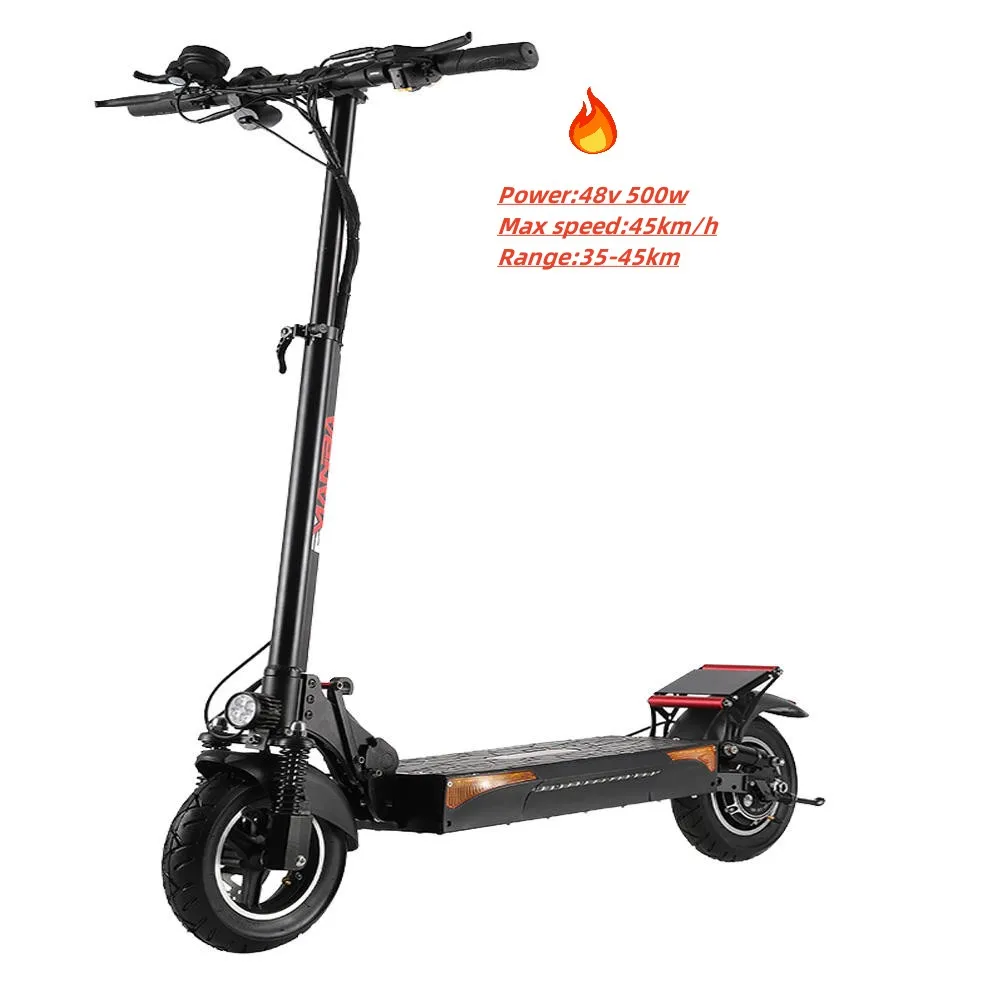

2024 New EU Stock Free Dropshiping 48V 13AH 10" Off-road Tires 500W Motor Folding Electric Scooter with seat