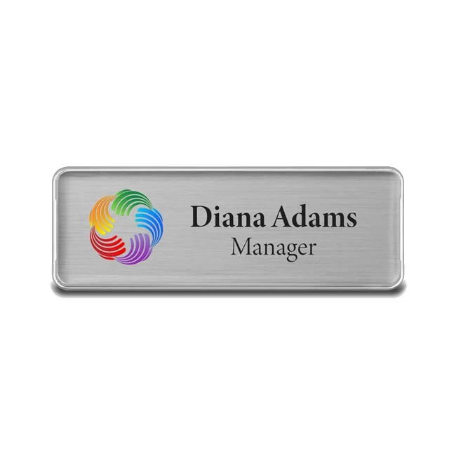 
reusable name tag magnetic name badge with lens cover 