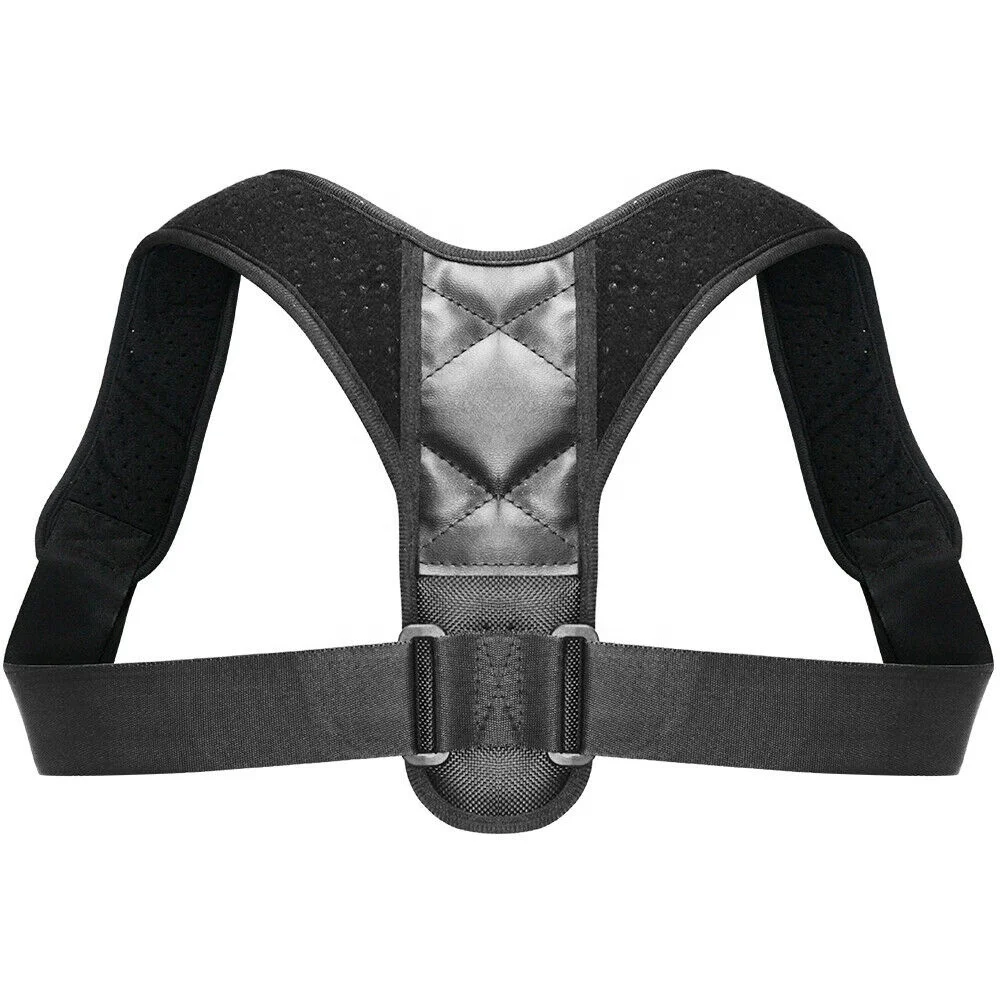 

Adjustable Brace Posture Belt Back Strap Advance Straightener Back Support, Black
