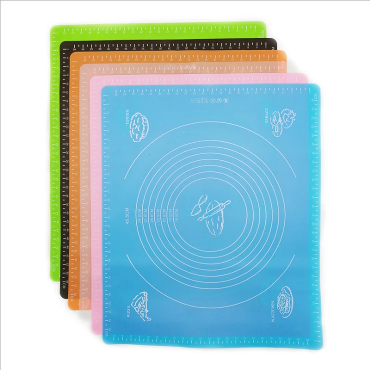

Silicone Mat Non Slip Kitchen Tools Mat 2021 Hot Sale  Baking & Pastry Tools Silicone Kneading Dough Mat thickness 0.7mm