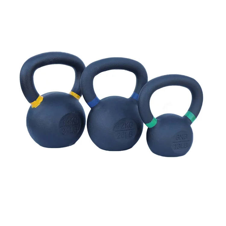

Everyday Essentials All-Purpose Solid Painted Cast Iron Kettlebell, Black