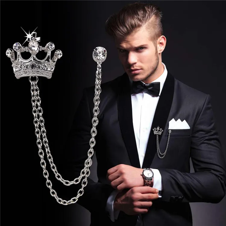 Men's suit clearance brooch wholesale