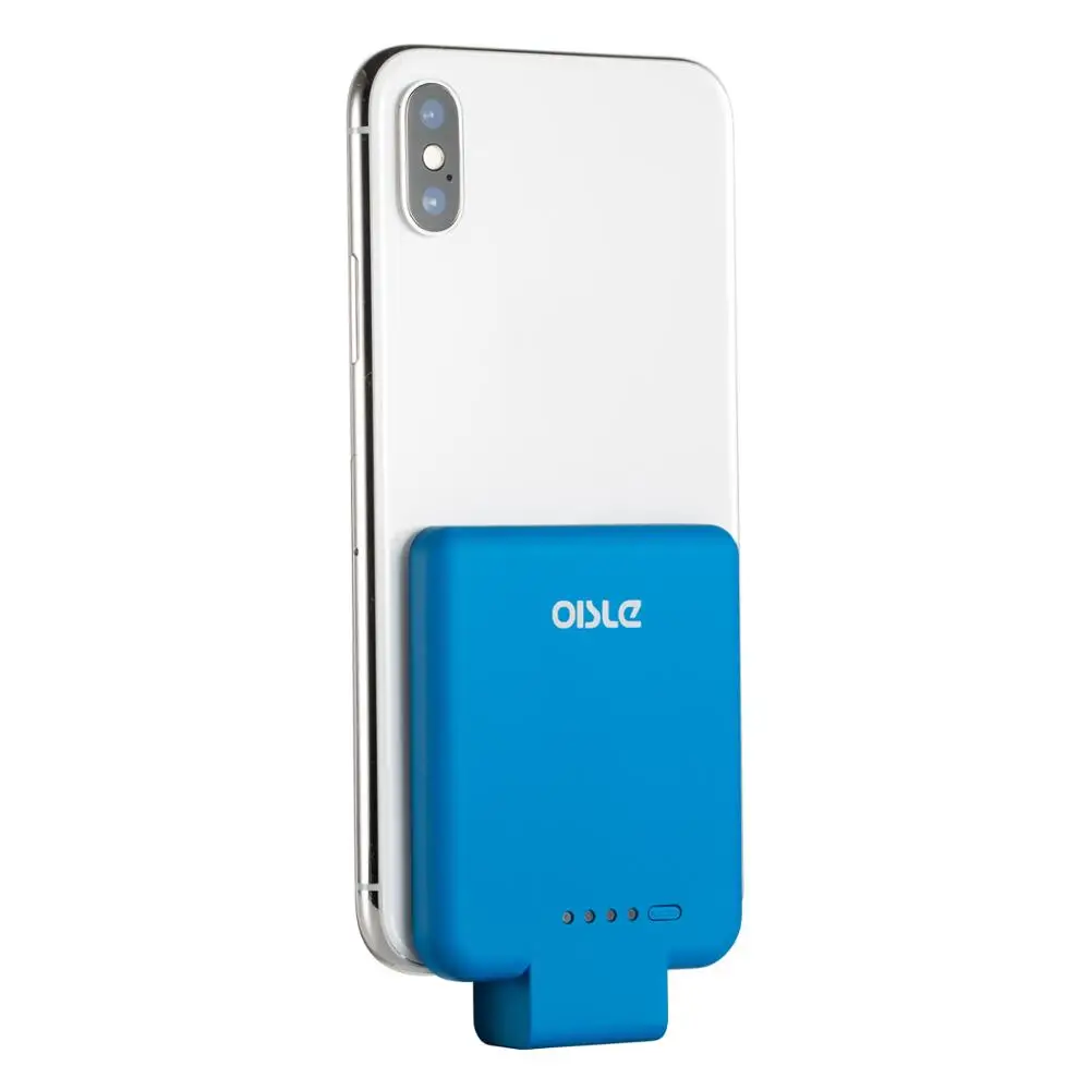 

OISLE Phone Battery Case Wireless Portable Battery Bank For iPhone X XR XS, Black, blue, green, orange, pink, red, white, yellow