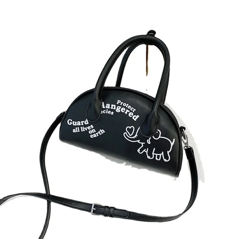 

2022 Fashion Graffiti Casual Handbags Ins Style Pu Leather Crossbody Bag Woman for Discount Weddings
