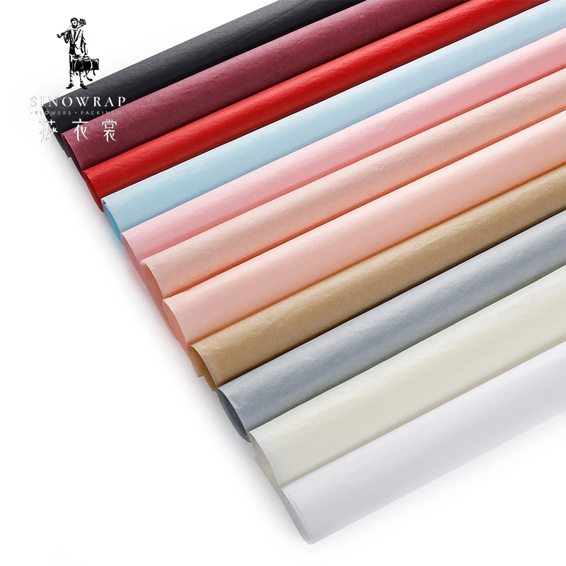 

35-40pcs a Bag Wholesale 17G New Flower Wrapping Paper Gift Packing Colorful Tissue Paper