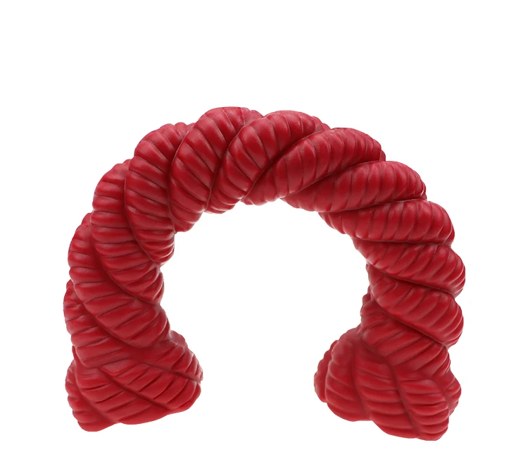 Free sample horseshoe shape chewing toy pet dog toy cleaning teeth accompanying play