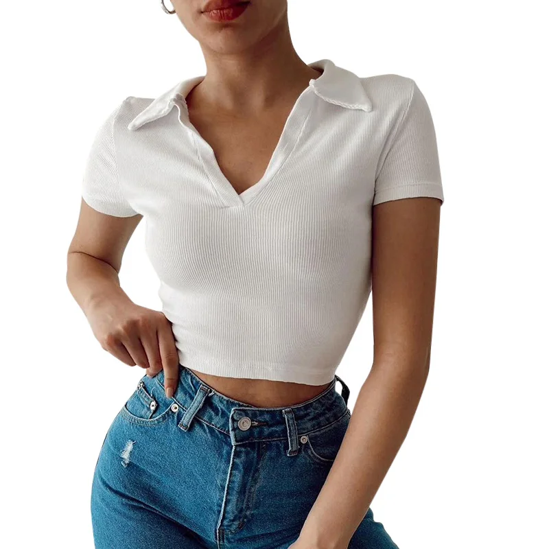 

CS21185 New Arrival ladies sexy designer top streetwear black ribbed mesh patchwork t shirt tops 2021 fit slim crop top, Picture color