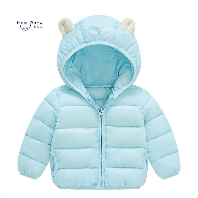 

Hao Baby Kids Down Jacket Cotton Boys and Girls Winter Light Jacket Cute Coat
