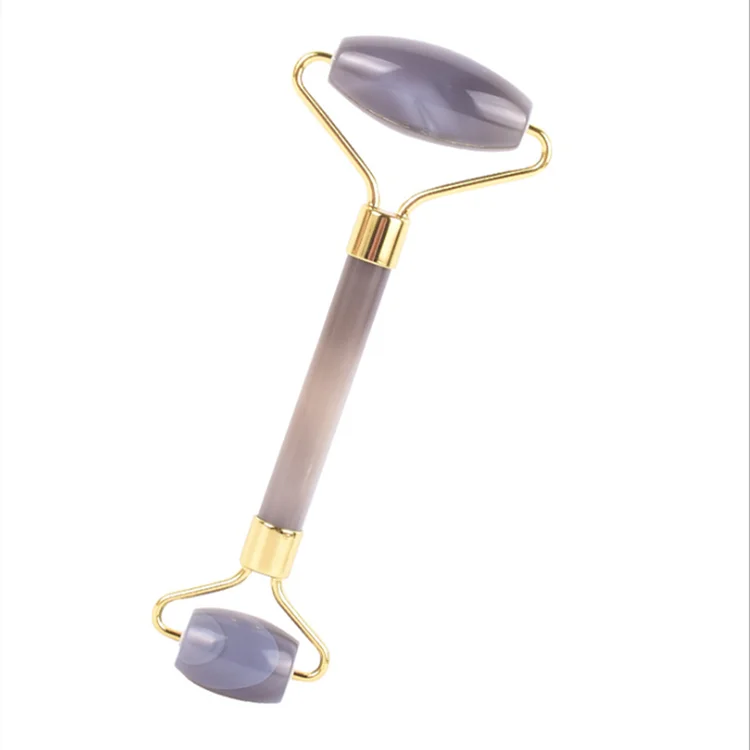 

Effectively Gray Agate Jade Roller for Remove Facial Wrinkles Natural Gray Agate Jade Roller For anti-againg