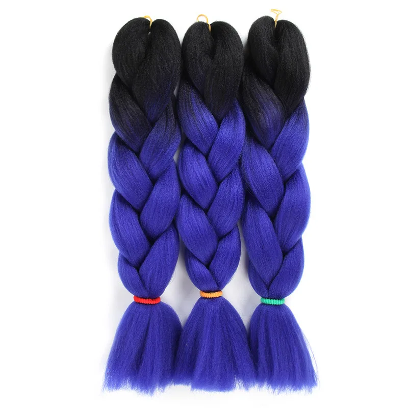 

Synthetic Hair Yaki Ombre Braiding Pre Stretched Expression Wholesale Jumbo Hair Braid Crochet Braids For African Hair Extension