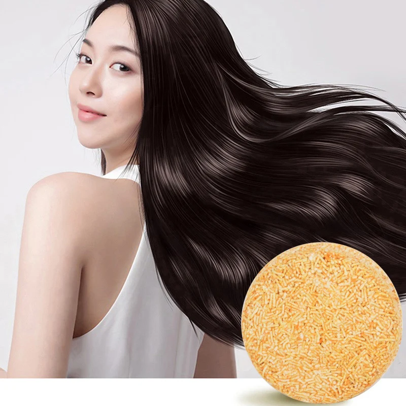 

Natural Shampoo Bar Soap with Lemon Smoothing For Hair Small Soap Bar, Orange