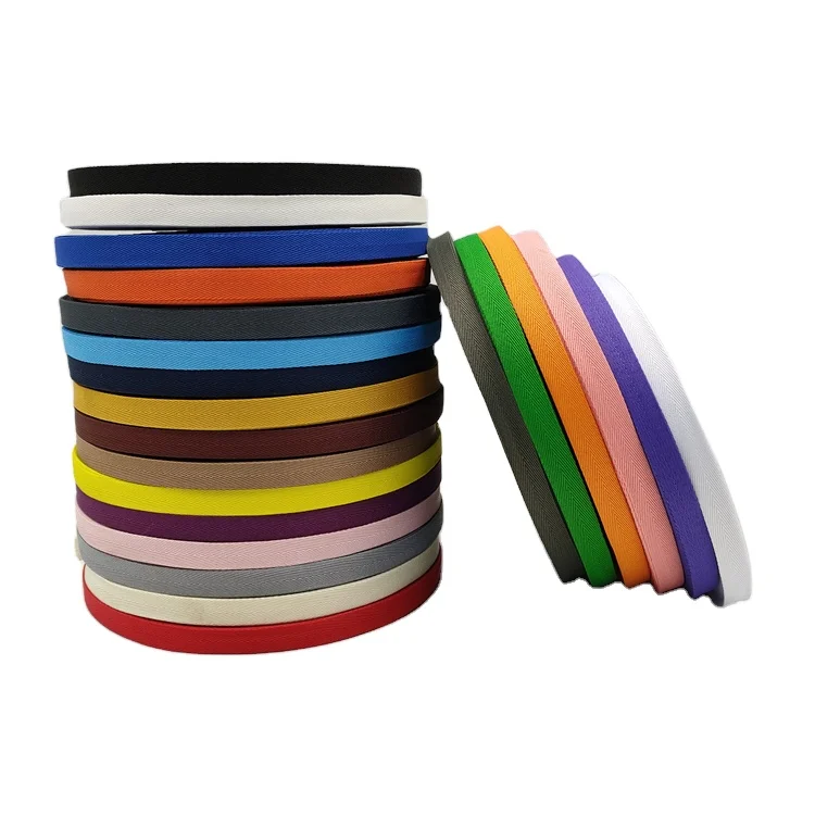 

polyester webbing belt 1cm 150D polyester herringbone tape polyester webbing