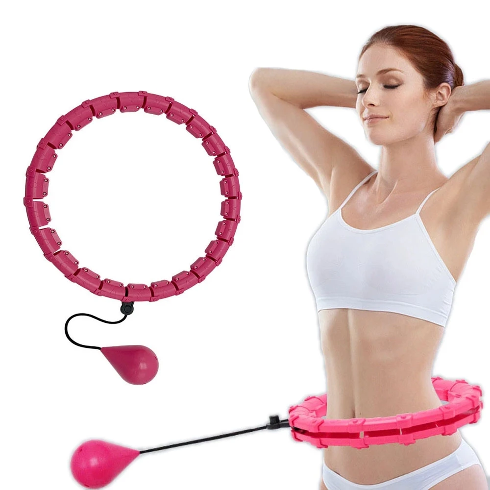 

Fitness Hoops Smart Sport Exercise Massage Circules 24 Detachable Knots Abdomen Workout Weight Loss Non-Falling Hoola Hoops