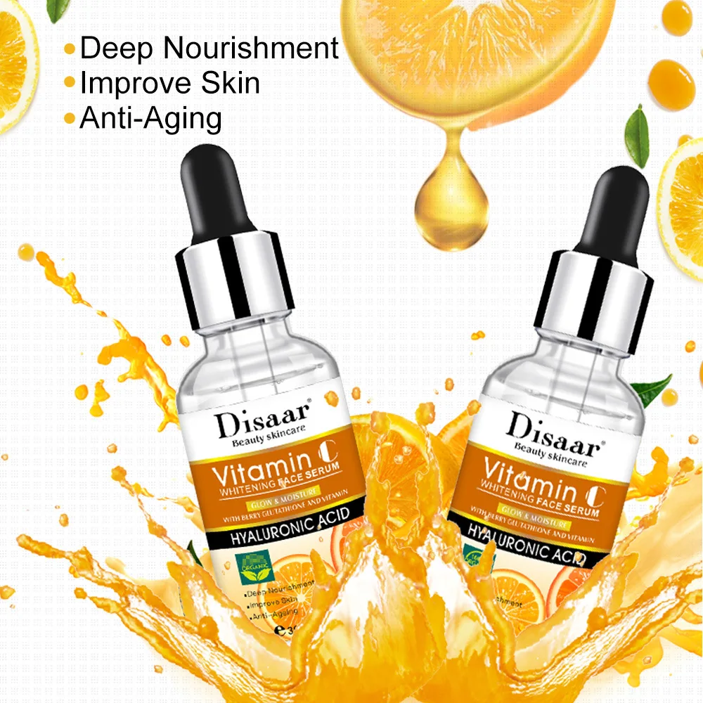 

Disaar beauty skincare whitening anti wrinkle face vitamin c serum, Transparent