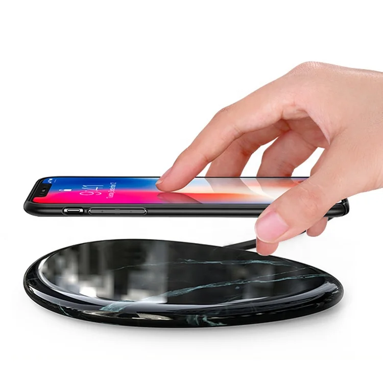 

Portable 5W 7.5W 10W Qi Mobile Phone Charging Pad S1Marble Fast Charger Wireless, Multiple colour