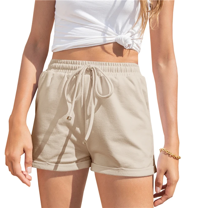 

New style Comfortable Summer running fitness loose-fitting short women's sport shorts with pocket