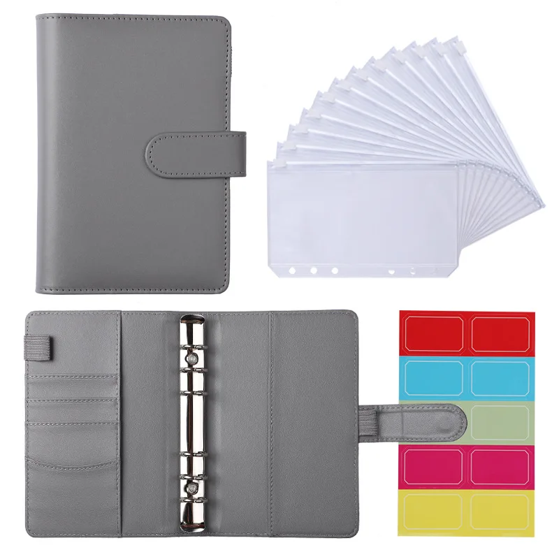 

Wholesale Custom Notebook Planner Set Money Wallet Zipper A6 Budget Binder With 12pcs Cash Envelopes