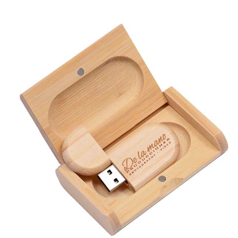 

JASTER usb flash drive usb2.0 with wooden box 4GB 8GB 16GB 32GB 64GB Memory Stick Free Custom LOGO U disk for wedding Gift