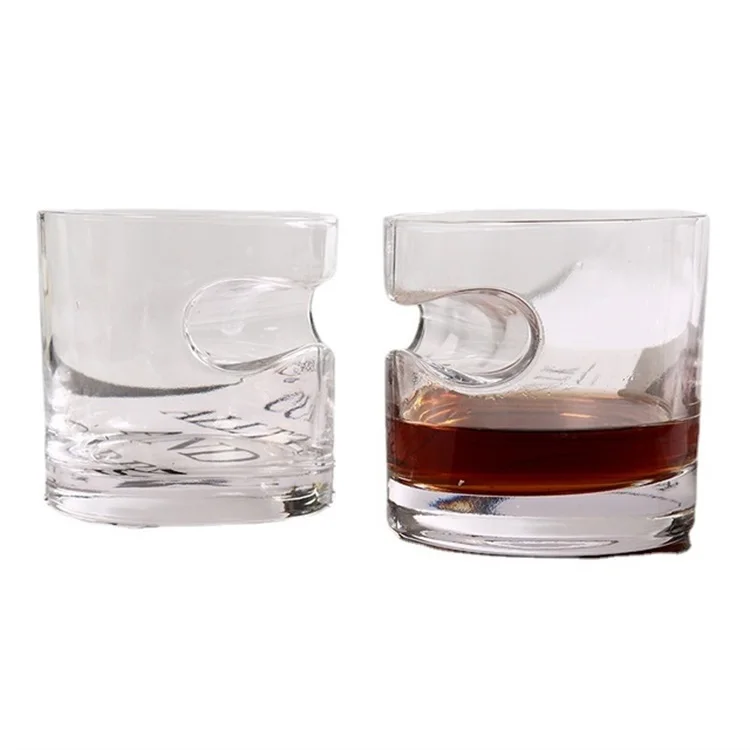 

Customized Hot Sale Bar Cocktail Shot Glass Heavy Base Highball Drinking Glasses whisky mug