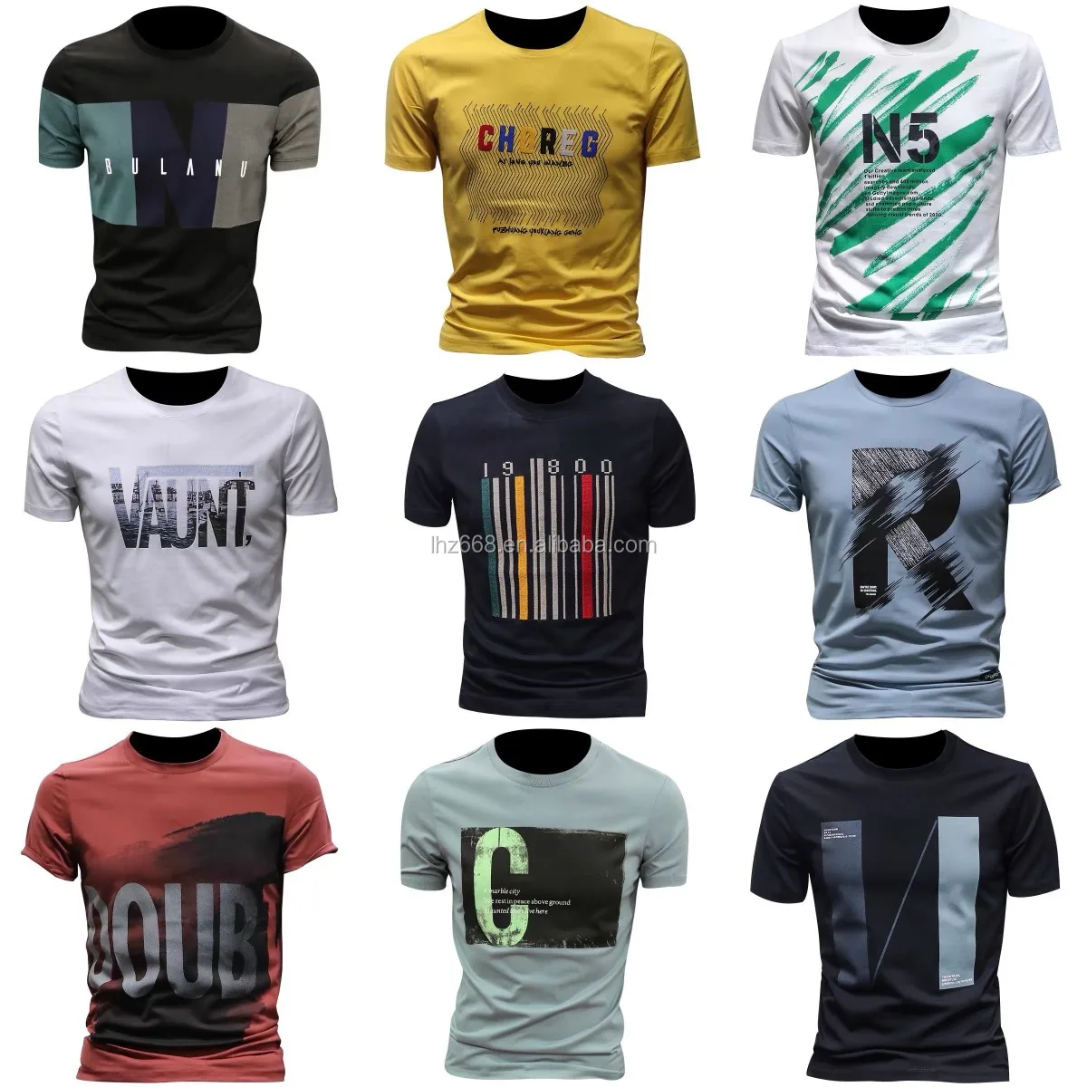 

2020 New design high Quality Customized Cotton Printing Fashion Summer Men's short-sleeved T-shirt