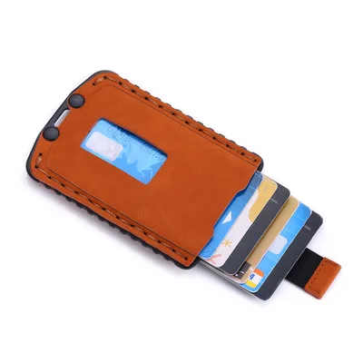 

Wholesale Custom Luxury Pu Leather Business Card Holder High Quality ID PU Leather Card Holder