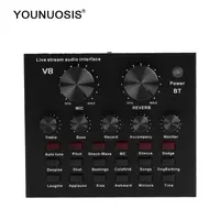 

V8 microphone recording studio sound card