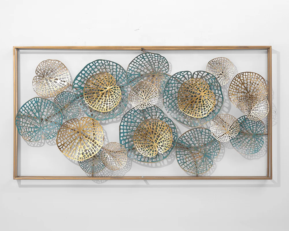 

Modern Home decoration art flower metal iron wall decoration, Picture shows