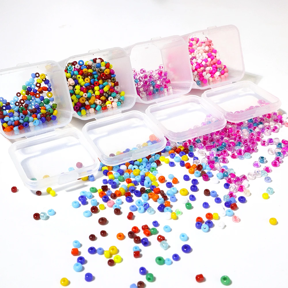 

Wholesale  Seed Beads Round Glass Beads For DIY Jewelry Necklace Making, Mixed color