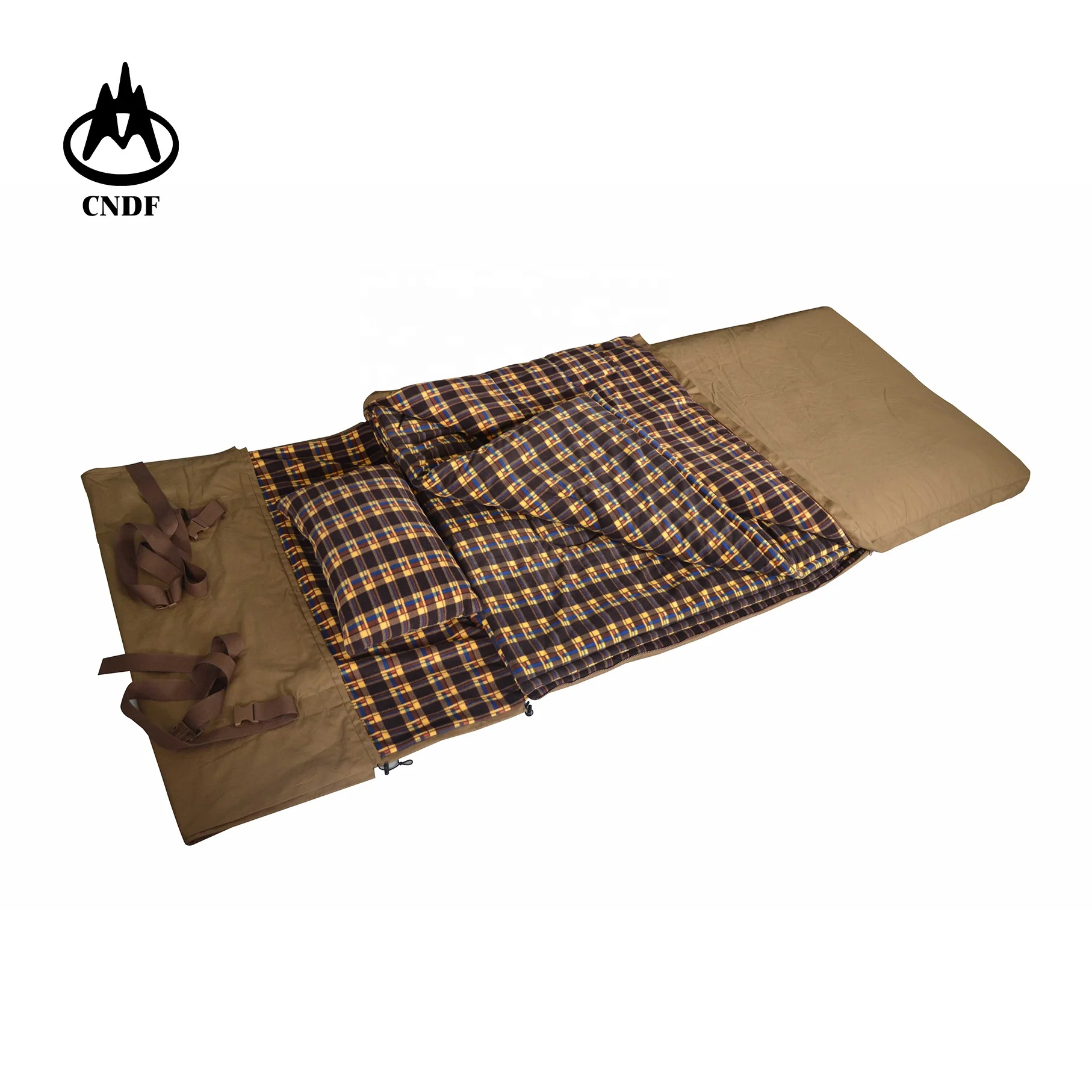 
luxurious big size cotton canvas sleeping bag, soft micro fleece, warm for extremely cold, hunting,water proof 