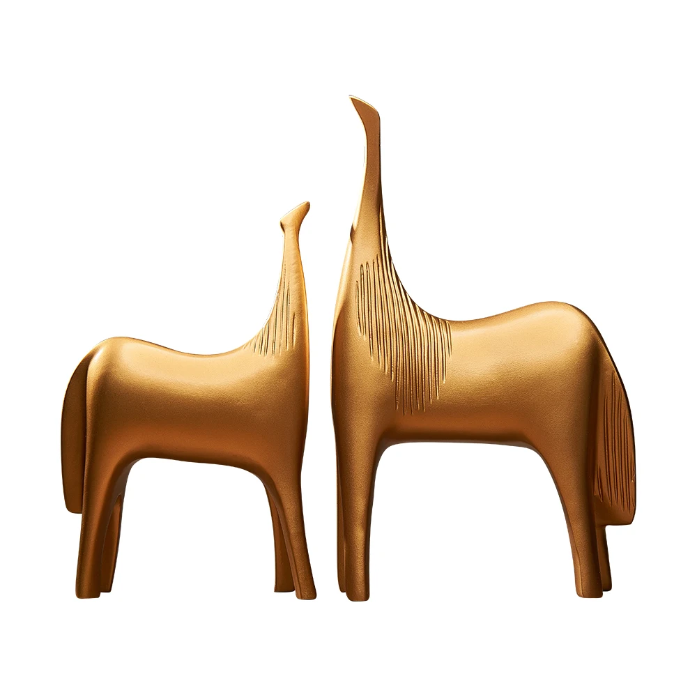 

Modern home decoration resin craft furnishings abstract art horse furnishings