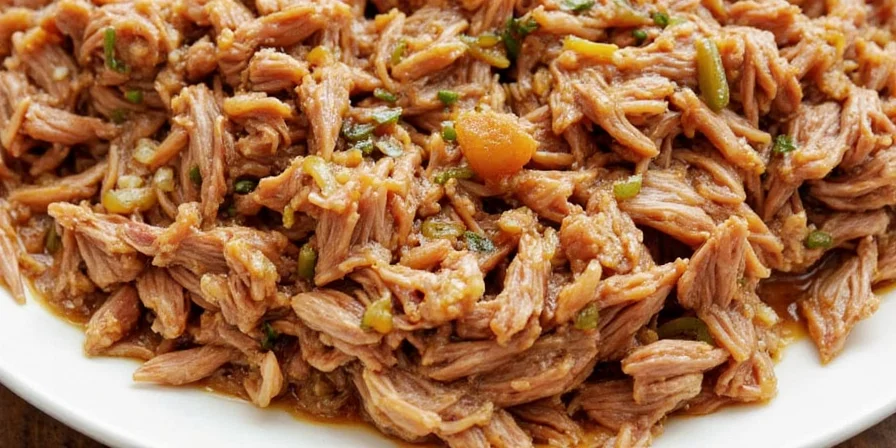 Pulled pork with citrus and cumin seasoning