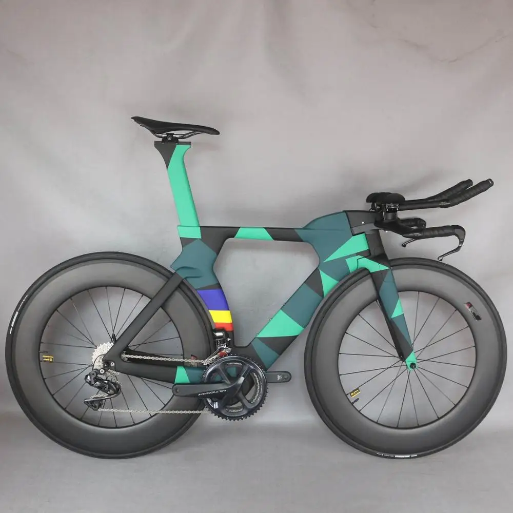 

2021 TT bike time trial bicycle Camouflage paint Time Trial complete carbon bike FM-TT01 with SHIMAN0 R8060 groupset