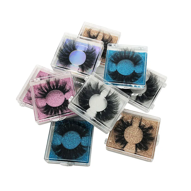 

Most Popular Ninglash 10 Pairs Mink Lashes Set Handmade Soft False Eyelashes Real Mink Fur Lashes Fluffy 3D Mink Lashes, Real black