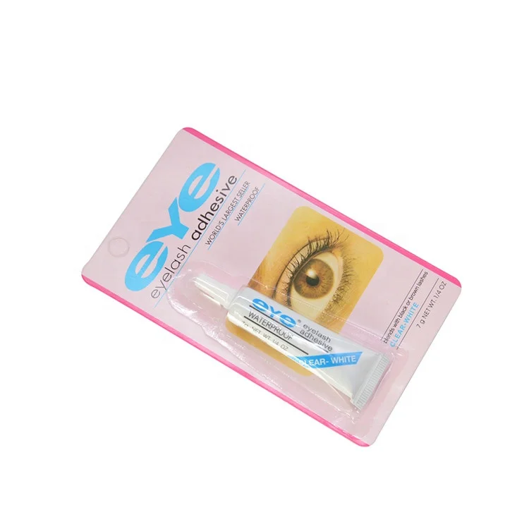 

Hot selling transparent non latex false eyelash glue bonding with wholesale price, Black white clear