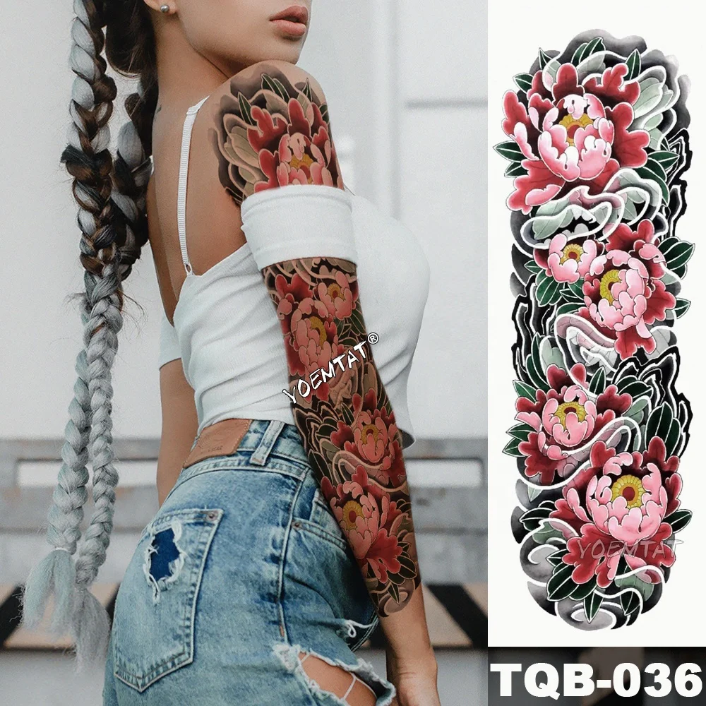 

2021 Hot Sell Top Quality Adult Temporary Waterproof Full Arm Tattoo Sticker, Cmyk