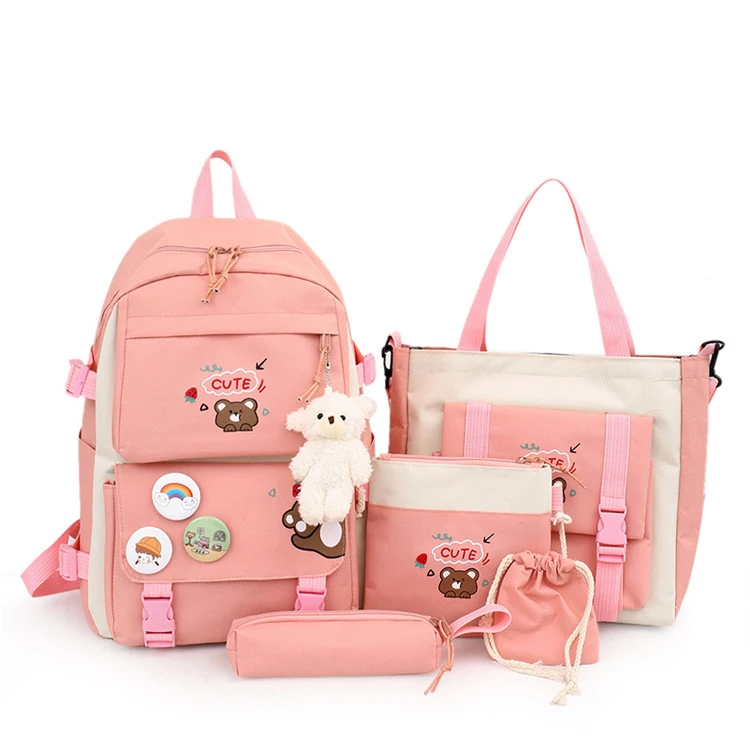 

2022 Hot Sale Guaranteed Quality Cute Cartoon Backpack Set Sublimation Backpack Set School Bags