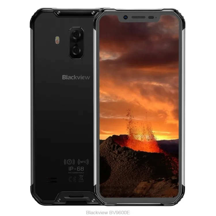 

Hot sale Shockproof 4GB+128GB Face ID Unlock 4G Mobile Phone Blackview BV9600E