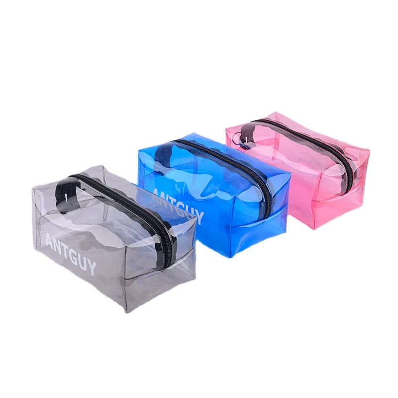 

Transparent star anise jelly folding cosmetic bag nouveau, Pink