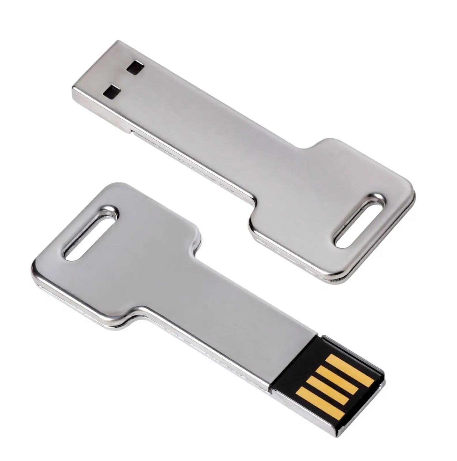 Silver Square Key USB Stick Silver Key USB Flash Drive - ANKUX.COM