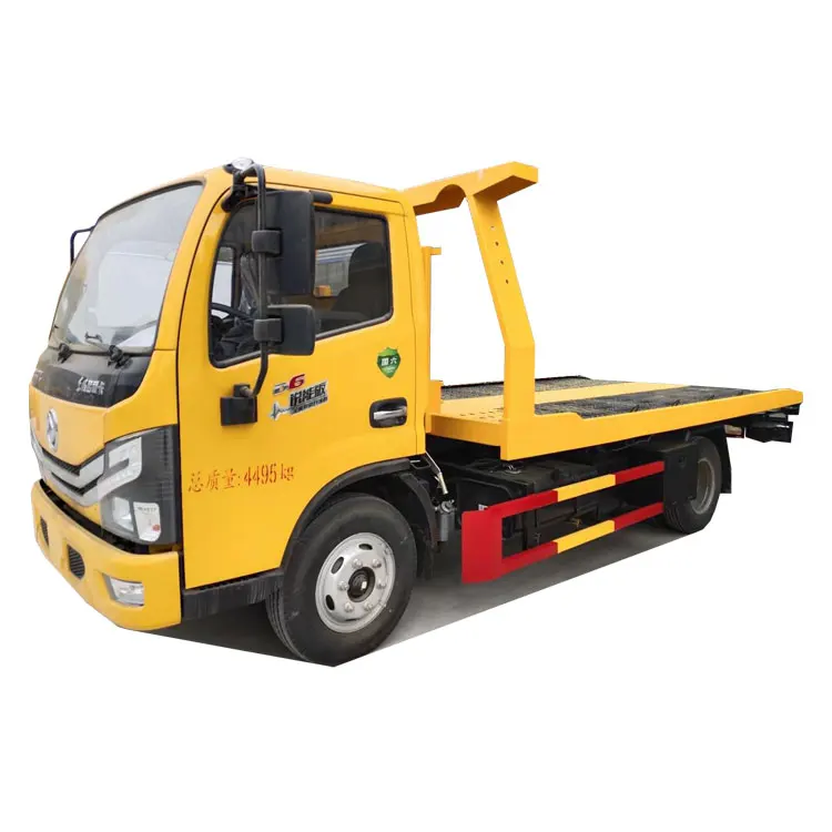 

dongfeng 3ton flatbed rotator tow truck wrecker 4ton hydraulic winch, Customer's requirement