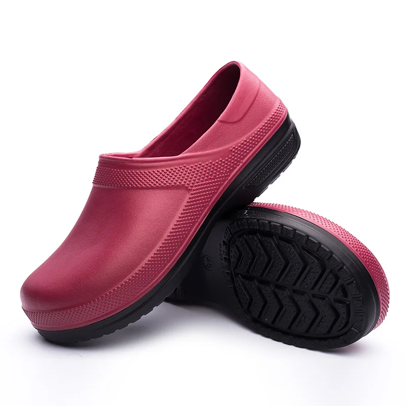 

Factory Waterproof Chef Shoes Fashion Kitchen work Shoes Custom Logo Resistant Safe Shoes For Man, White, navy, black, red