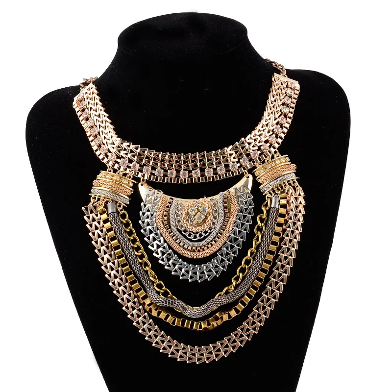 

Jewelry Store Display White Necklace Jewelry Pendant Display Stand, 18k gold