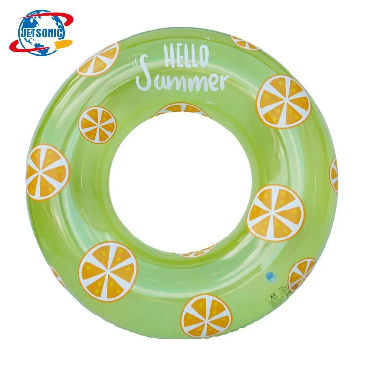 

Water Play Equipment Custom Inflatable Swim Tube Pool Ring Water Toy with Lemon