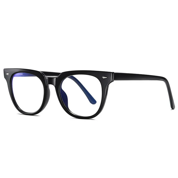 

Wholesale Ready Stock Classic quality blue Light blocking eyeglasses tr90 Frame with Clear Lenses