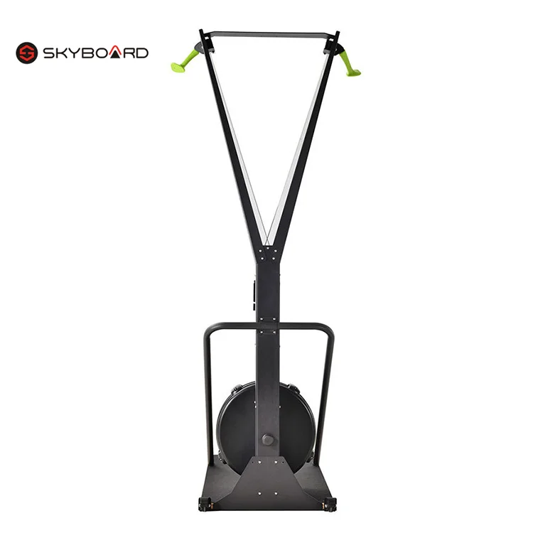 

Skyboard gym air resistance exercise equipment indoor training ski machine, Black