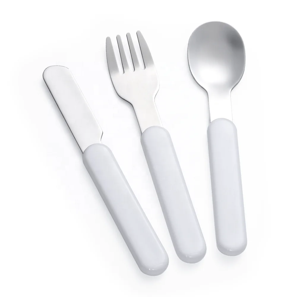 

Sublimation printing cutlery stainless steel knife fork and spoon kids children cutlery set with case