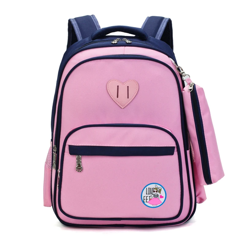 

2019 New Arrival 2 in 1 Waterproof cute bookbag set primary school kids backpack set for girls and boys